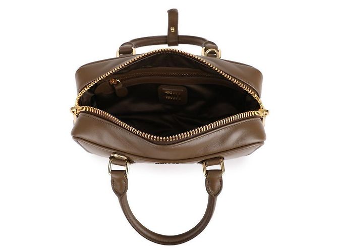 Miu Miu Tundra Leder Tragetasche - Ansicht 7