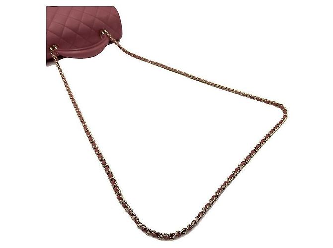 Chanel Borsa a tracolla mini nuova in pelle di agnello con manico superiore Rosa - vista 5