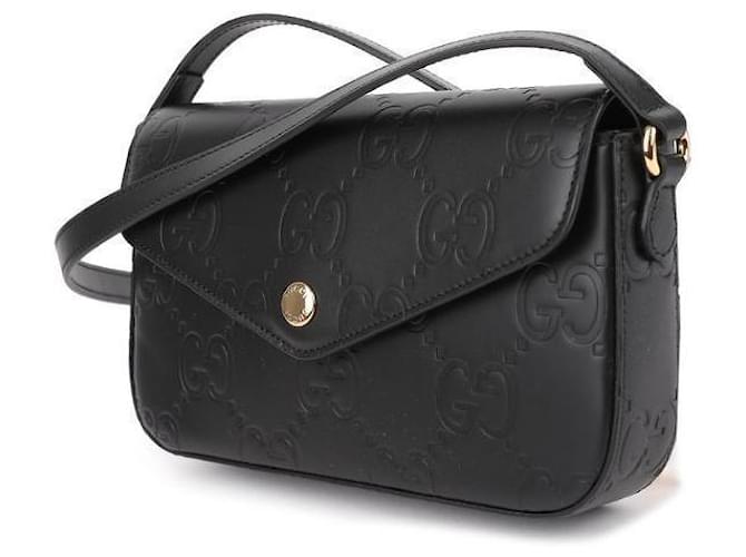 Gucci Super Mini Borsa a Spalla Nero - vista 4