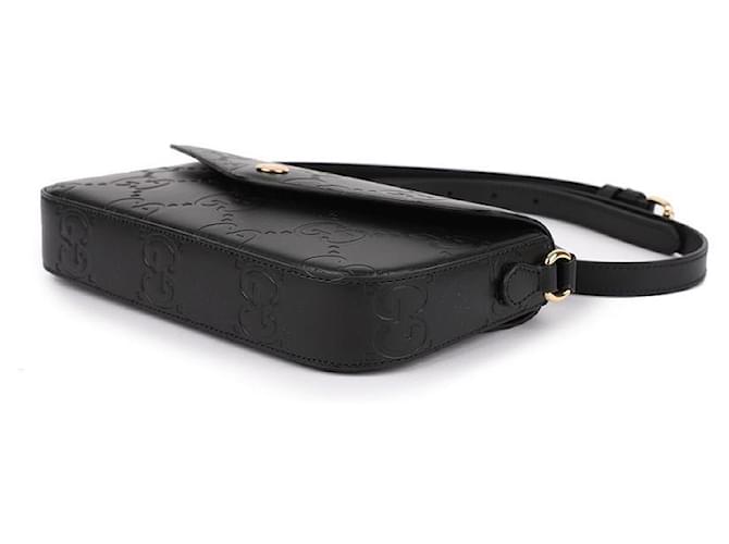 Gucci Super Mini Borsa a Spalla Nero - vista 6