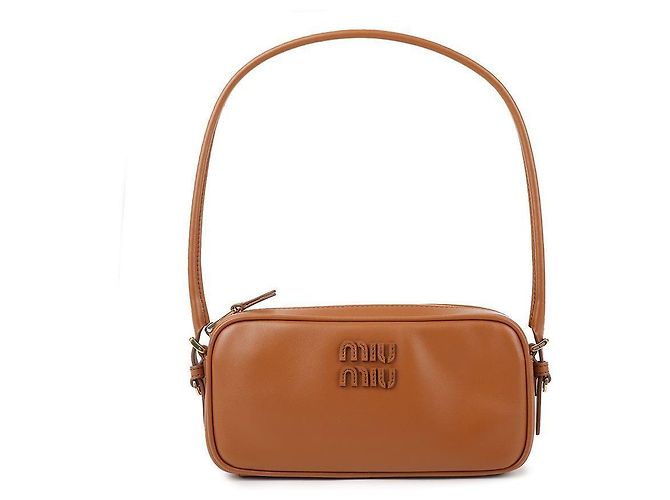 Miu Miu Pochette in pelle Marrone - vista 3