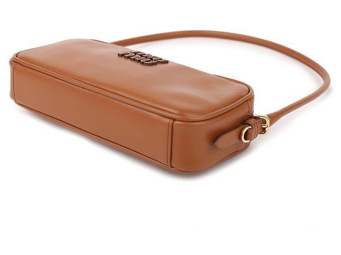Miu Miu Pochette in pelle Marrone - vista 6