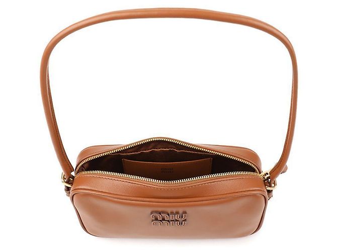 Miu Miu Pochette in pelle Marrone - vista 7