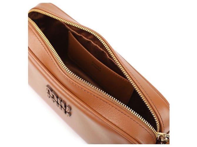 Miu Miu Pochette in pelle Marrone - vista 8