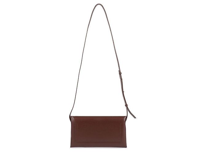 Jil Sander Piccola borsa a spalla piegata Marrone - vista 5