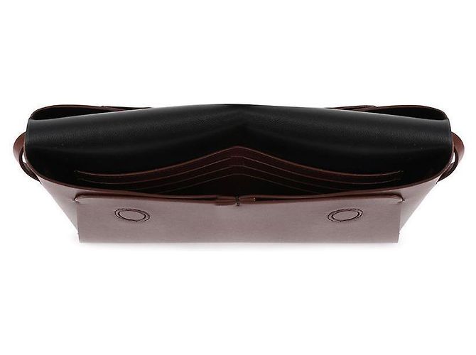 Jil Sander Piccola borsa a spalla piegata Marrone - vista 7
