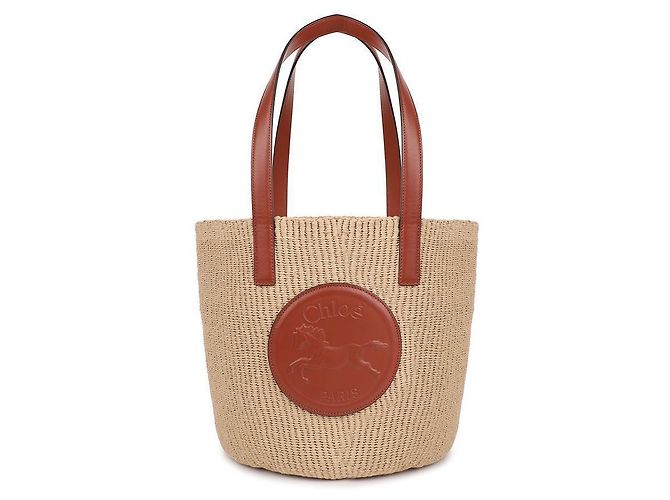 Chloé Grande Cesta Medaglia Cavallo Marrone - vista 3