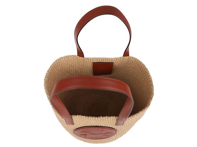 Chloé Grande Cesta Medaglia Cavallo Marrone - vista 7