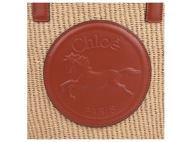 Chloé Grande Cesta Medaglia Cavallo Marrone - vista 9