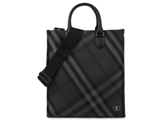 Burberry Borsa a spalla a quadri per uomo Nero - vista 3