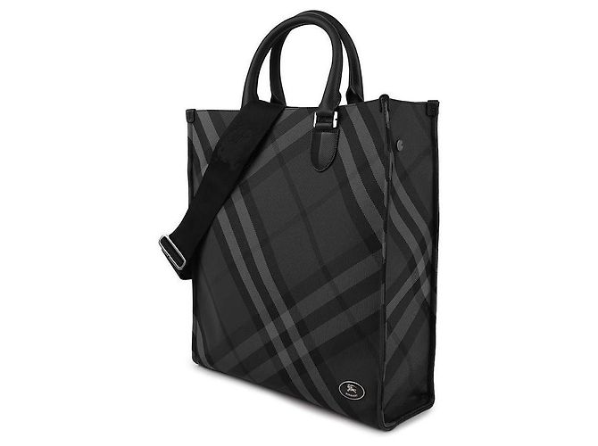 Burberry Borsa a spalla a quadri per uomo Nero - vista 4