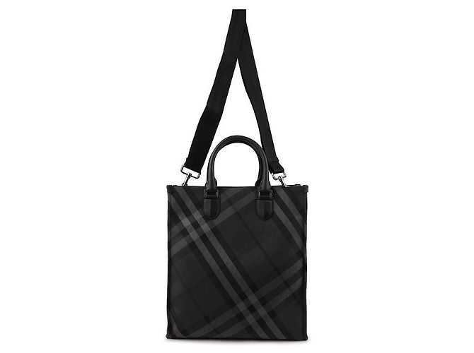 Burberry Borsa a spalla a quadri per uomo Nero - vista 5
