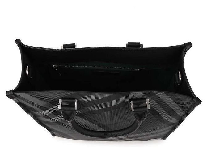 Burberry Borsa a spalla a quadri per uomo Nero - vista 7