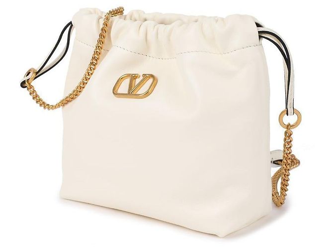 Valentino Weißer Bucket Bag mit Logo - Ansicht 4