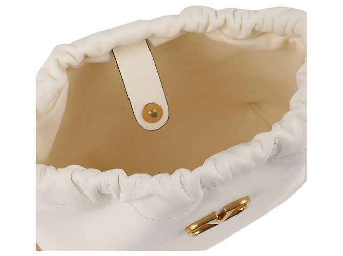 Valentino Weißer Bucket Bag mit Logo - Ansicht 8
