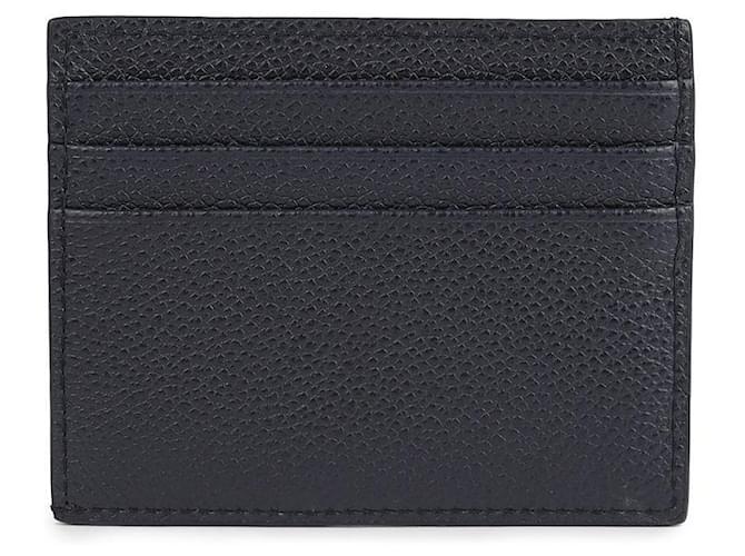Prada Tarjetero de piel de ternera granulada con logo triangular Azul - vista 5