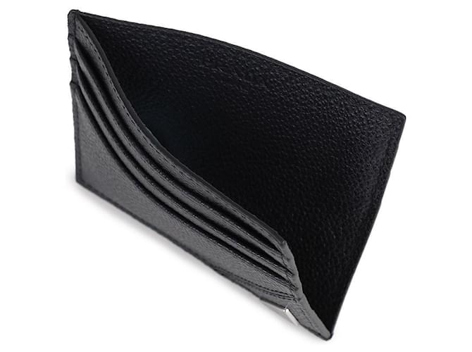 Prada Tarjetero de piel de ternera granulada con logo triangular Azul - vista 9