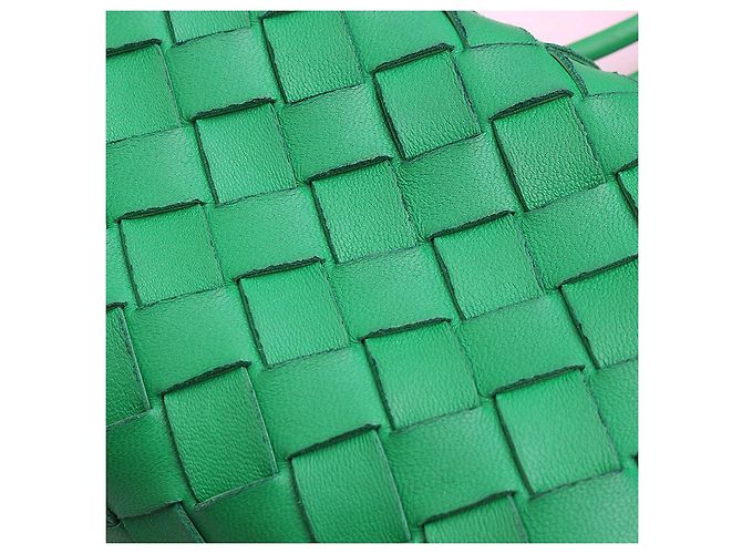 Borsa a tracolla mini Intrecciato Candy di Bottega Veneta Verde - vista 6