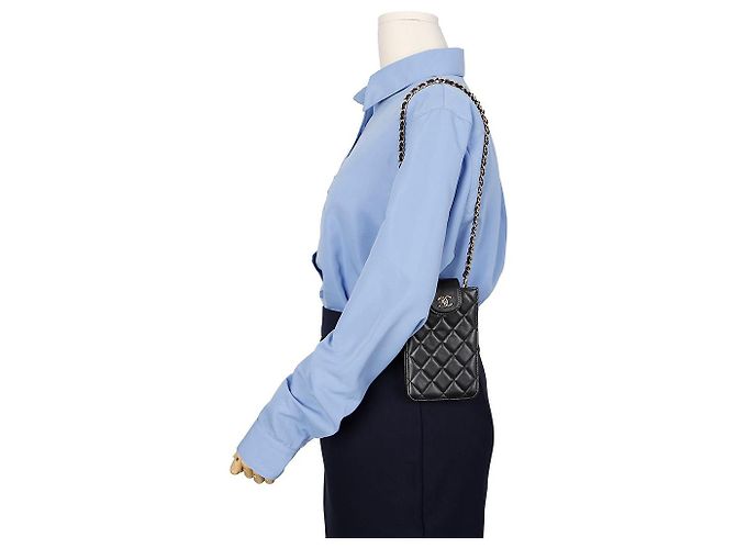 Chanel Handyhalter Gürteltasche Schwarz - Ansicht 11