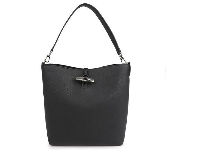 Longchamp Le Rose Top Hobo Bag Nero - vista 3