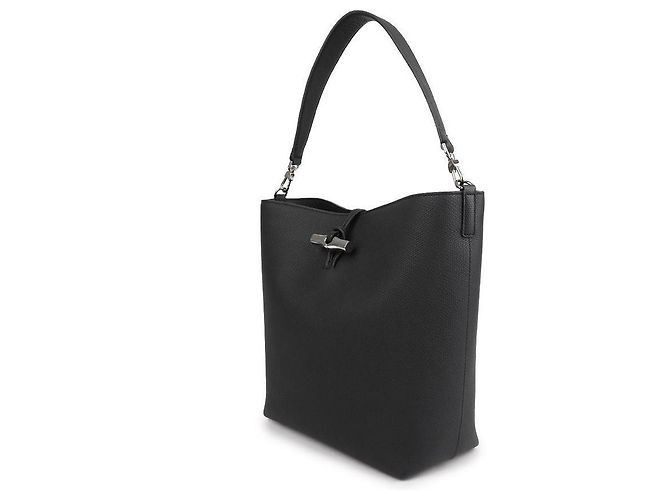 Longchamp Le Rose Top Hobo Bag Nero - vista 4