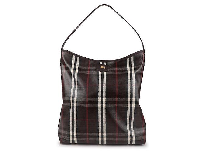 Burberry Borsa a spalla con patta a quadri delle Highlands Marrone - vista 3