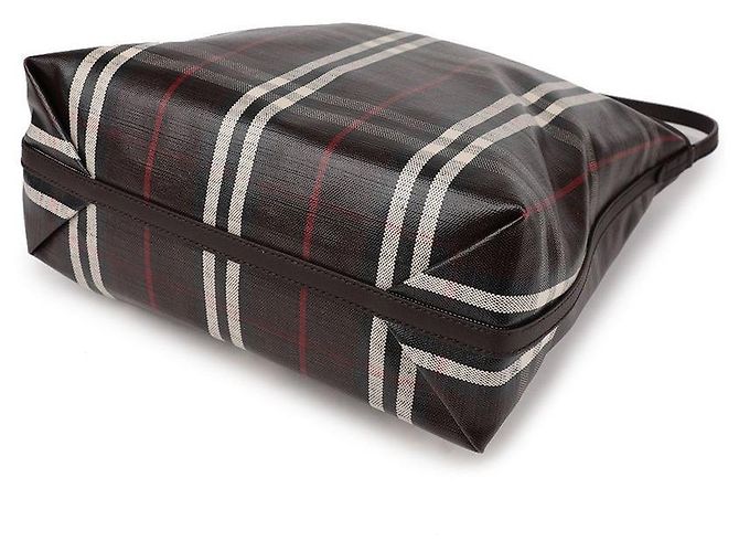 Burberry Borsa a spalla con patta a quadri delle Highlands Marrone - vista 7