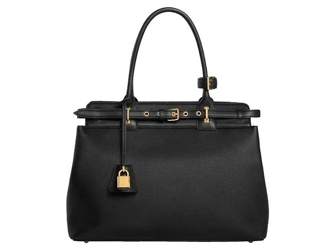 Céline Borsa tote in pelle di vitello SUPPLE Nero - vista 4