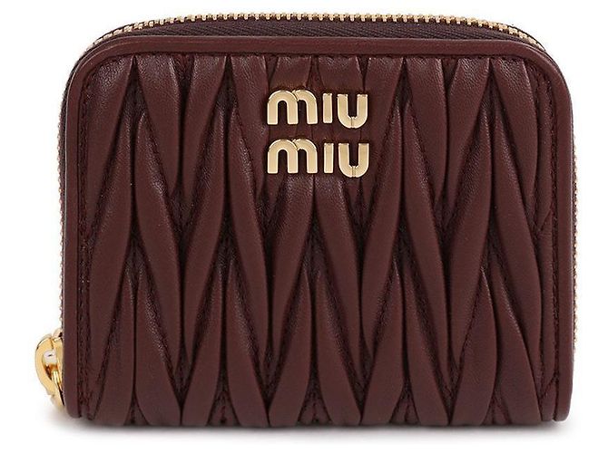 Miu Miu Portamonete in pelle Napa - vista 3