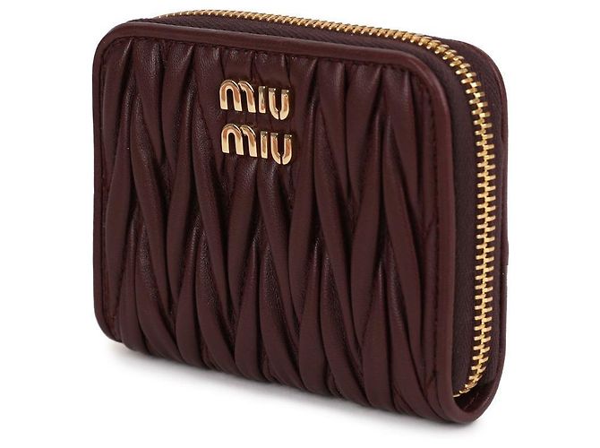 Miu Miu Portamonete in pelle Napa - vista 4