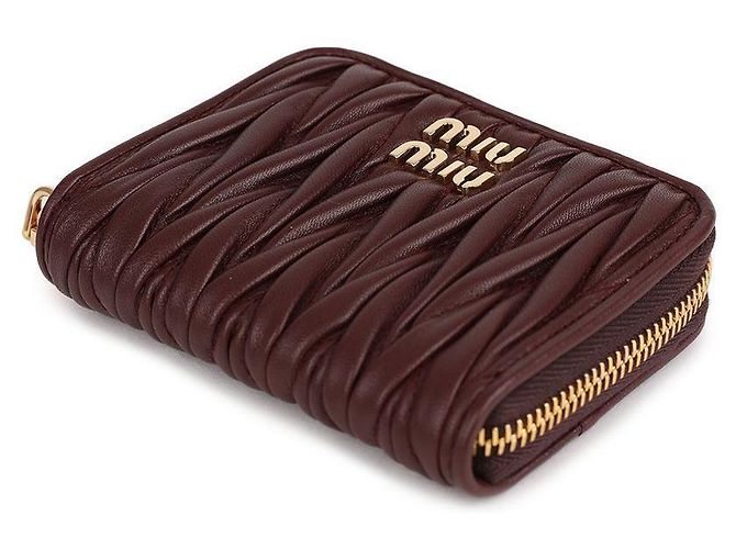 Miu Miu Portamonete in pelle Napa - vista 5