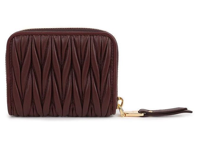 Miu Miu Portamonete in pelle Napa - vista 6