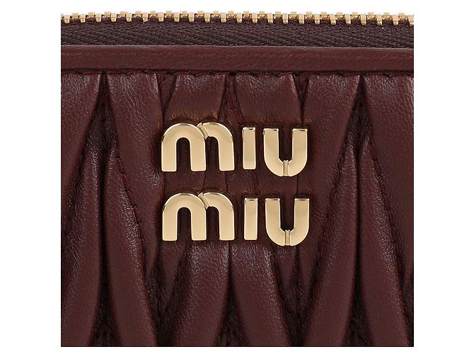 Miu Miu Portamonete in pelle Napa - vista 9