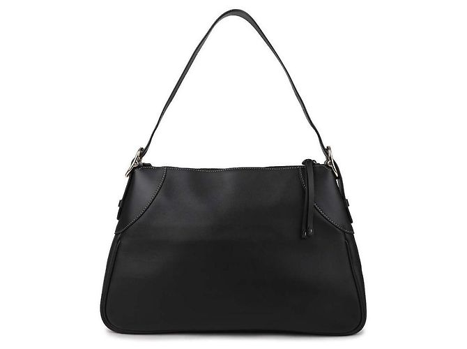 Gucci Grande Borsa a Spalla Nera con Emblema GG Nero - vista 5
