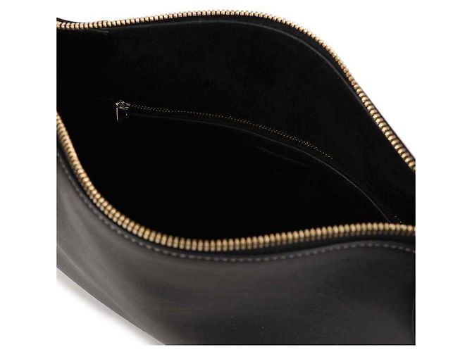 Gucci Grande Borsa a Spalla Nera con Emblema GG Nero - vista 8