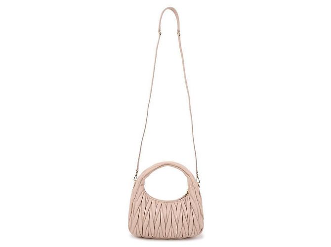 Miu Miu Borsa hobo in pelle Napa Rosa - vista 5