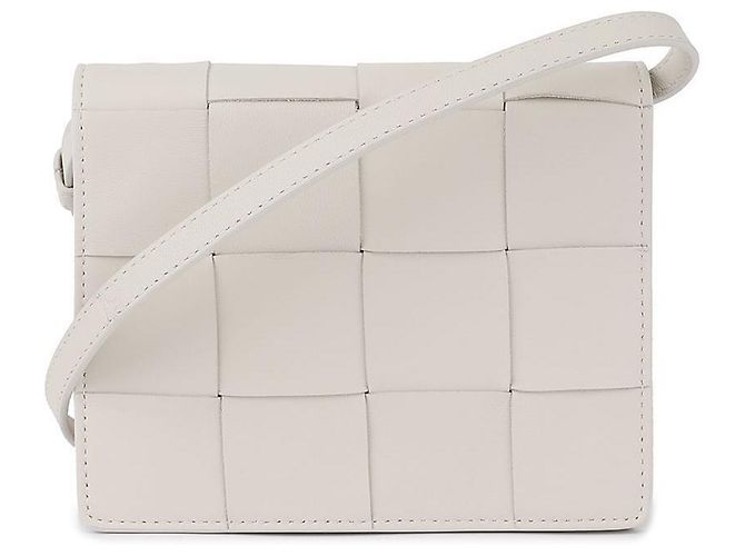 Bottega Veneta Borsa Cassette Intrecciato intrecciata Bianco - vista 3