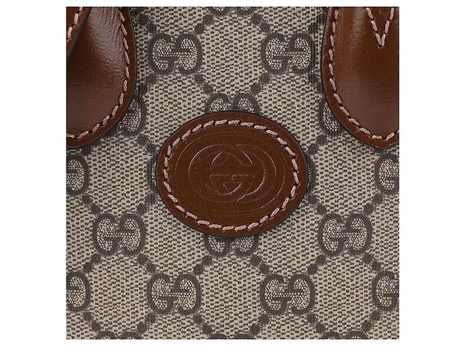 Gucci Sac mini tote entrelacé : Marron - Ansicht 9