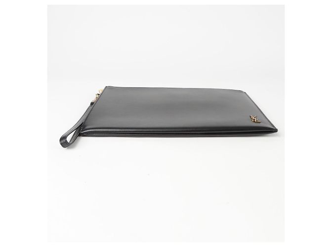 Saint Laurent Clutch con cinturino per tablet Nero - vista 6