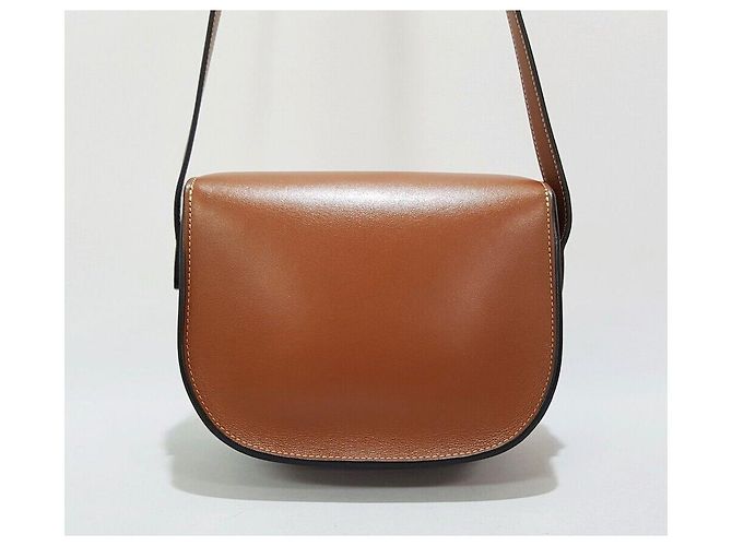 Céline Borsa Polko in pelle Triopé Marrone - vista 4