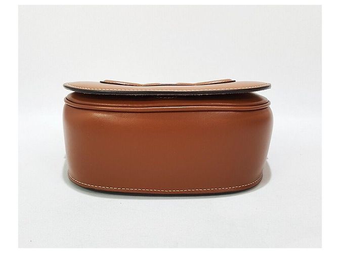 Céline Borsa Polko in pelle Triopé Marrone - vista 6