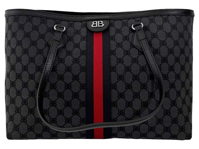 Balenciaga Borsa tote Ophidia Medium Gucci Hacker Project Nero - vista 2