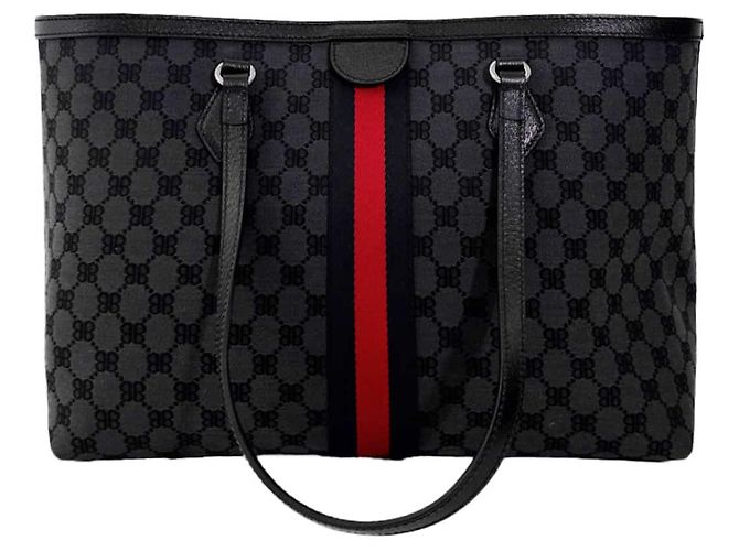 Balenciaga Borsa tote Ophidia Medium Gucci Hacker Project Nero - vista 4