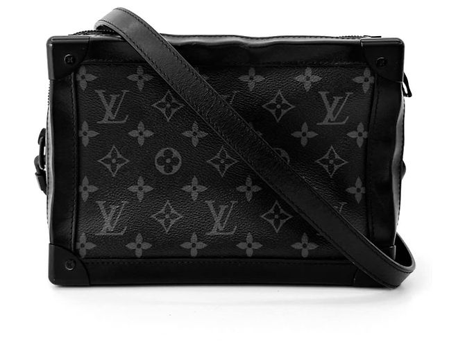 Louis Vuitton Borsa a tracolla Eclipse Monogram Soft Trunk Nera Nero - vista 2