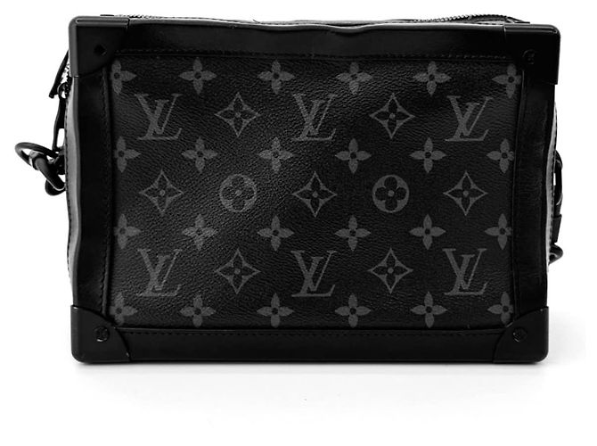 Louis Vuitton Borsa a tracolla Eclipse Monogram Soft Trunk Nera Nero - vista 3