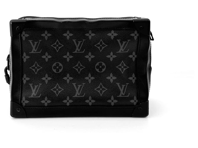 Louis Vuitton Borsa a tracolla Eclipse Monogram Soft Trunk Nera Nero - vista 5