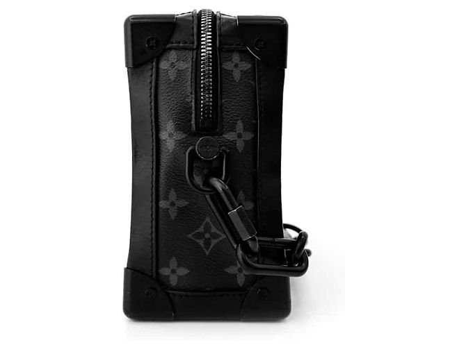 Louis Vuitton Borsa a tracolla Eclipse Monogram Soft Trunk Nera Nero - vista 6