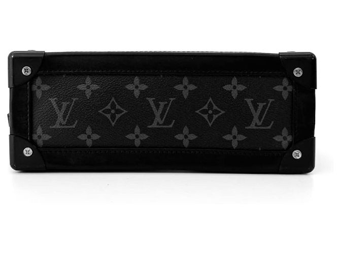 Louis Vuitton Borsa a tracolla Eclipse Monogram Soft Trunk Nera Nero - vista 7