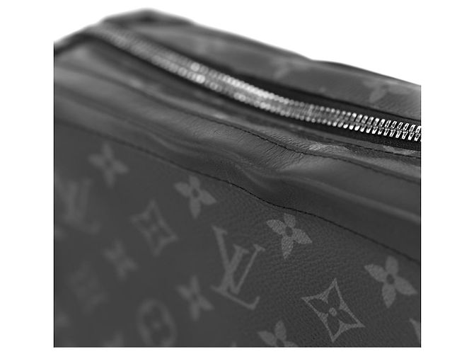 Louis Vuitton Borsa a tracolla Eclipse Monogram Soft Trunk Nera Nero - vista 9