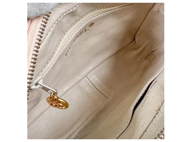 Camera Chanel Bolso de cámara cruzado de cadena de piel de cordero dorado con logo CC de Viar para mujeres - Rosa - vista 10